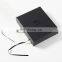 Black cosmetic luxury packaging for essential oil ribbon closure sample fragrance box with EVA bottom
