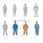 Terrific Breathable Polypropylene One-piece Protective Coverall Hooded