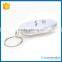 Promotional custom logo led whistle keyring/led sound keychain wholesale