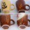 stoneware coffee mug with embossment decalceramic thermo coffee mug sold well in africa