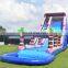New arrival large size water park dry or wet inflatable water slide with pool