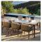 outdoor garden New household marble rectangular dining table small apartment simple modern dining table