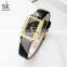 Shengke SK White Leather Women Watch K0165L Luxury Female Quartz Wristwatches Ladies New Arrival Fashion Clock Relogio Feminino
