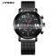 SINOBI Hollow Out Poiners Wrist Watch Man S9765G Chronograph Watch for Man Dropshipping Hand Watches