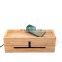 Bamboo Cable Management Box Stylish Cord Organizer Box Conceal Power Strips Electrical Cords from TV Computer USB Hub