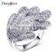 High Street Fashion Dress Jewelry Cubic Zirconia Micro Setting Women Luxury Ring