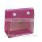 transparent PVC button bag