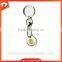 2015 Promotional metal plastic trolley coin keyring/keychain