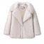 Manteau en faux fourrure élégant pour l'automne-hiver 2025 avec col revers pour femmes – Fabricant de gros