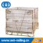 Folded wire mesh steel forklifts stacking container