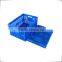 Collapsible vented plastic basket no lid