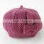 Japanese wholesale cute and high quality fashion beret knit baby hats with ribbon toddler kids infant child item