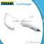 Certificate 2 port 3a wireless mini usb car charger for iphone/ipad/mobile phone