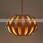 LED pendant Light JK-8005B-24 Beautiful antique wood chandelier wood pendant light