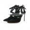 Ladies heels 2016 shoes women strap heels metal heels women shoes high heels