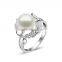 Latest Fashion Jewelry 925 Sterling Silver Pearl Engagement Ring