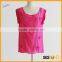 Best quality customized 100% polyester women no sleeve t-shirt top