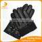 High quality best sales laies and women's black rivet snap and diamond decorate sheepskin leather gloves