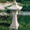 Japanese garden stone pagoda lantern