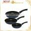MSF-PA6244 20cm & 24cm & 30cm Fry pan set pressing aluminum non stick fry pan healthy for family