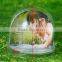 Snowglobe photo Frame filled with liquid and snowflake picture frame