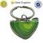 Free sample graceful custom colro cut out metal keychain