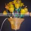 2016 Indoor led basket shape vase light