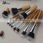 Custom logo private label wholesale professional bamboo handled makeup brushes