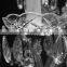 magnifying promotional egyptian style charming decorative crystal chain drop wall sconce hanging mounted chandelier