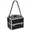 Aluminum Beauty Train Cosmetic Makeup Lockable Case with Wheels and trolley