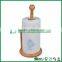Wheel shaped cute stand bamboo tissue holder                        
                                                                                Supplier's Choice
