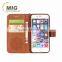 For 6s plus Diamond Flower wallet leather case with strap with inside TPU Mobile Phone accessories for iphone 6s accessory
