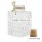 5 Ounce Clear Square Cube Fillable Christmas Glass Cube Ornaments-70x82mm