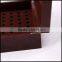 Red wooden clamshell cosmetics health oral hyaluronic acid liquid oil packaging bo according to wholesale custom