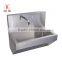 Durable Stainless Steel Hospital Medical Surgical Scrub Sink Medical Hand Washing Trough With Sensor Tap