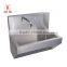 Durable Stainless Steel hospital medical Surgical Scrub sink medical hand Washing Trough with sensor tap