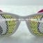 plastic party sunglasses Heart-Shaped Novelty pinhole Sunglasses                        
                                                Quality Choice