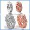 9mm 12mm Rhombic CZ Micro Pave Zircon 925 Solid Sterling Silver Spacer Beads Fine Jewelry Findings Components SSB-CZS003