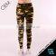 Stylish SAUANN Personalized Camouflage Pattern Pull-on Sexy Leggings