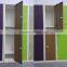 Orange Color KD wardrobe single 2 door gym metal locker