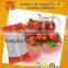 1KG bag pack tomato sauce made by production line