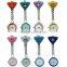 Unisex Triangle Clip-on Brooch Pendant Hanging Quartz Nurse Doctor Pocket Watch