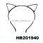 assorted black cat animal ear metal wire headband wholesale