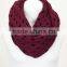 New Trendy Women's Hole Design Knit Infinity Scarf Wholesale