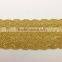 custom golden cushion upholstery polyester gold flat braid trimming