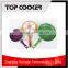 Pressed aluminum colorful chinese frying pan with spiral bottom