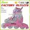 Beca wholesale pink aggressive pvc wheel adjustable roller skate