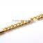 Hight Quality Cuban Link Chain Heavy Flat Cuban Men Solid Gold Plated Men's Necklace Chain Miami Franco 24" 30" Necklace