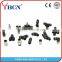 black color PM fittings Forged brass compression connector bulkhead fitting