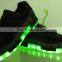 Cheap flyknit fabric sports shoes with LED lights Men OEM brand luminous LED shoes